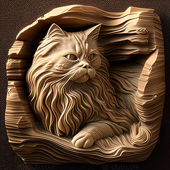 3D model st Siberian cat (STL)